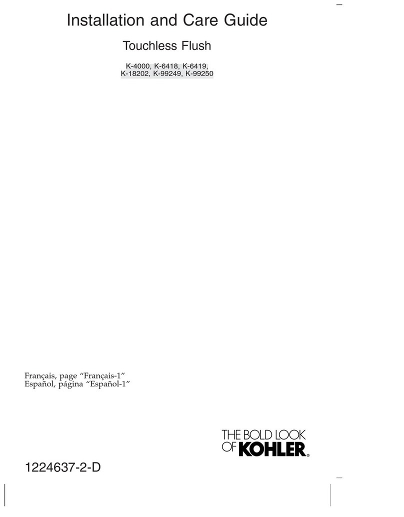Kohler K-4000 Assembly instructions