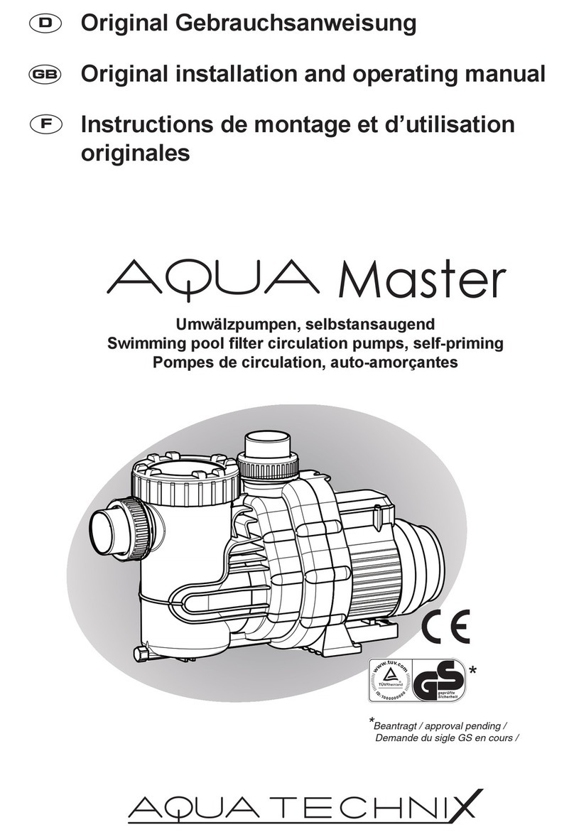 aqua technix AQUA Master Series Original installation and operating manual