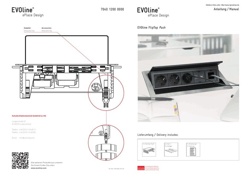 EVOline FlipTop Push User manual