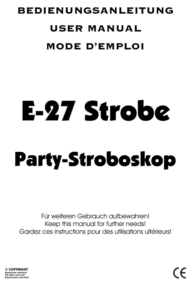 EuroLite E-27 Strobe user manual