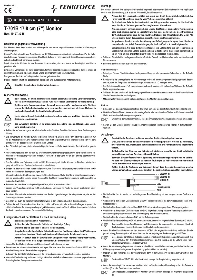 Renkforce T-701B User manual