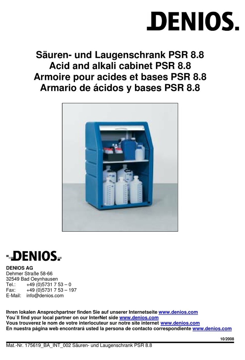 Denios PolySafe-Depot PSR 8.8 manual