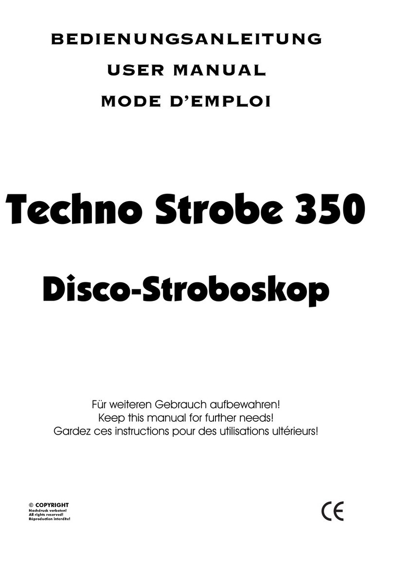 EuroLite Techno Strobe 350 user manual