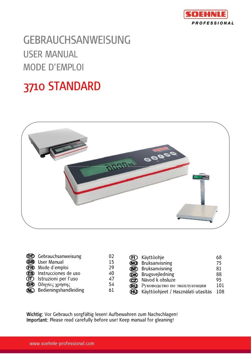 Soehnle 3710 STANDARD user manual