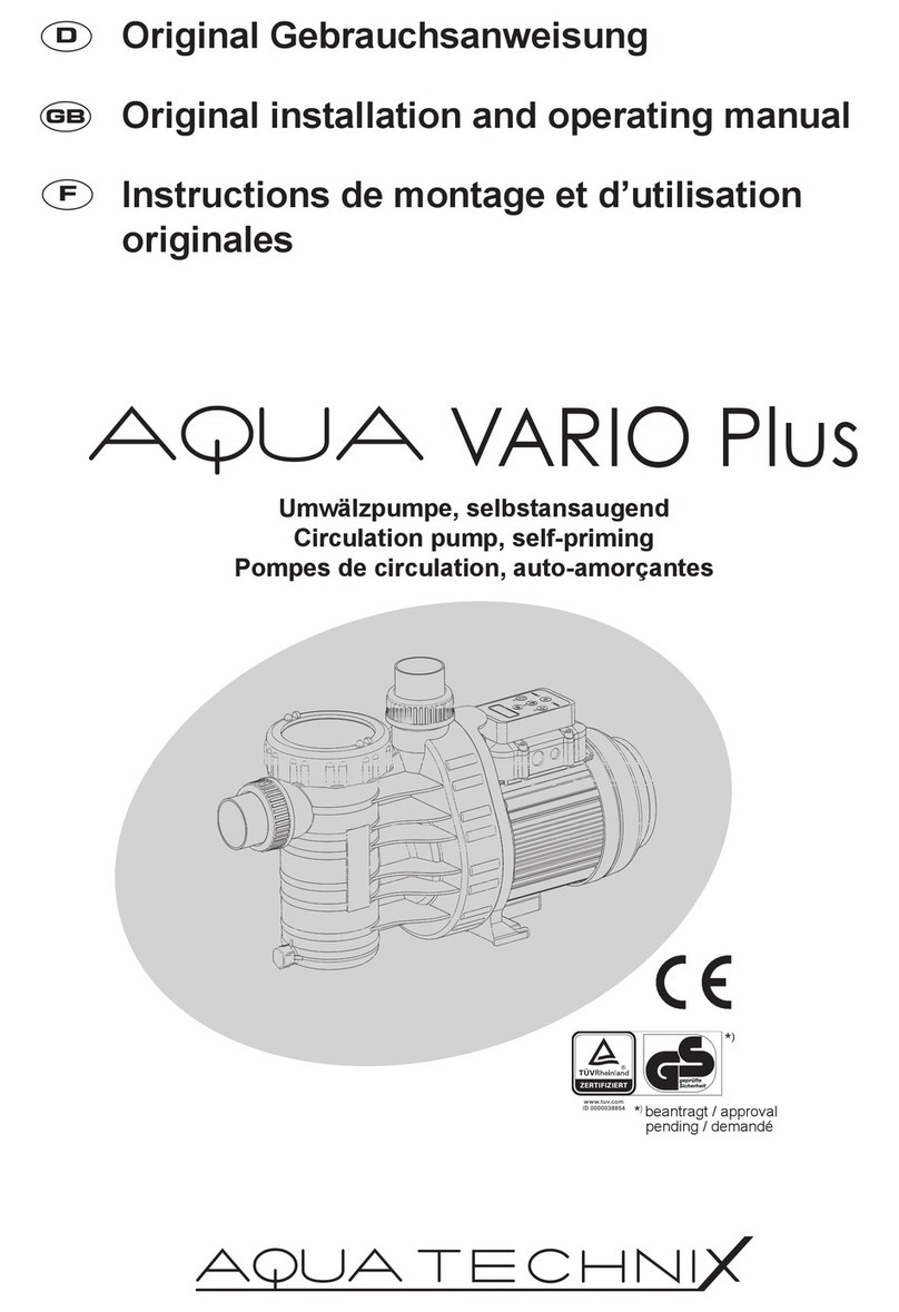 aqua technix AQUA VARIO Plus Original installation and operating manual