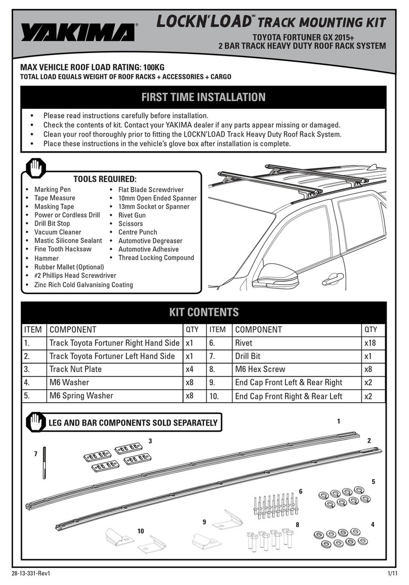 Yakima LOCKN'LOAD User manual Yakima LOCKN'LOAD User manual