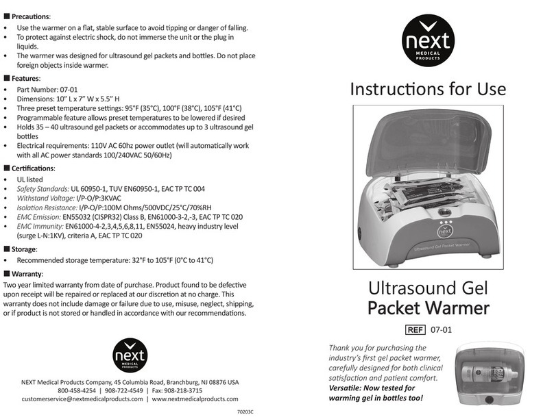 Next 07-01 Instructions for use