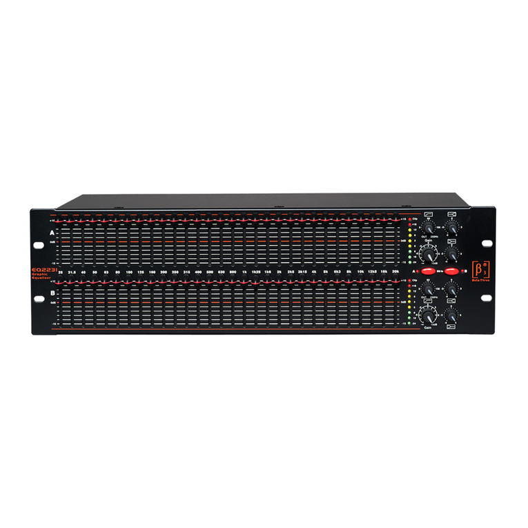Beta Three EQ2231 user manual