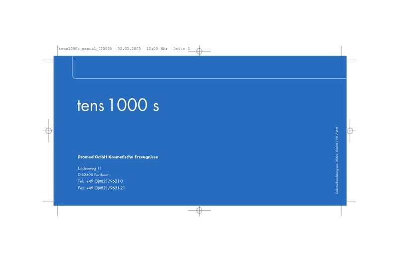 ProMed Tens 1000 s Manual