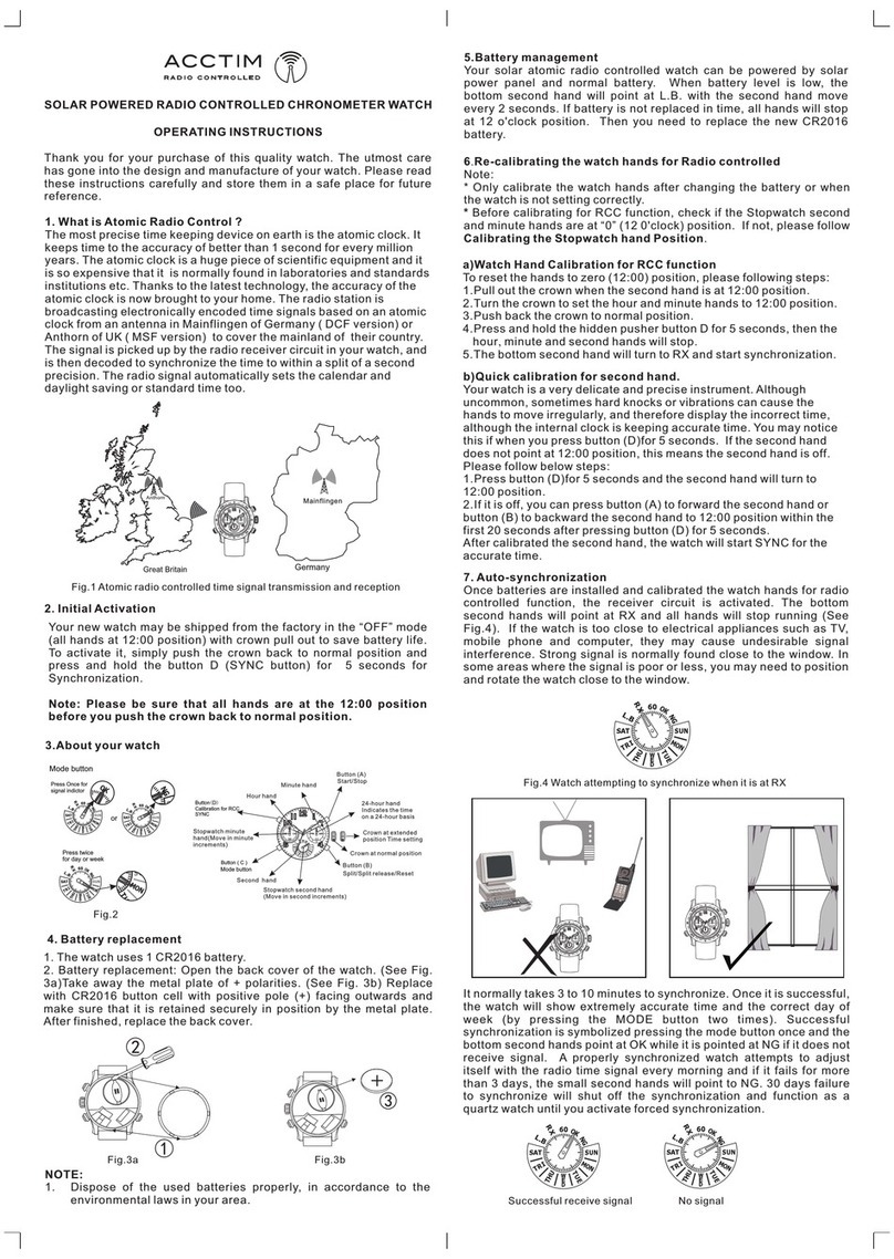 Acctim 60002 operating instructions