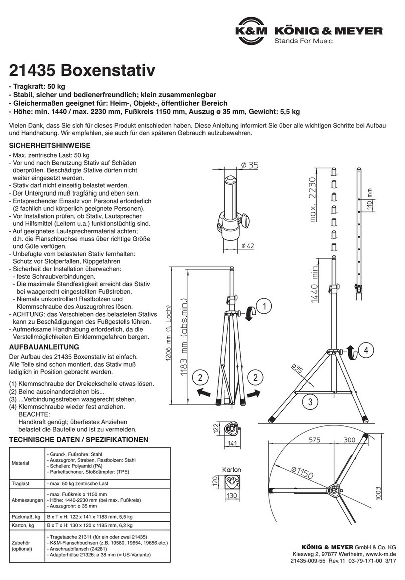 Konig & Meyer 21435 quick start guide