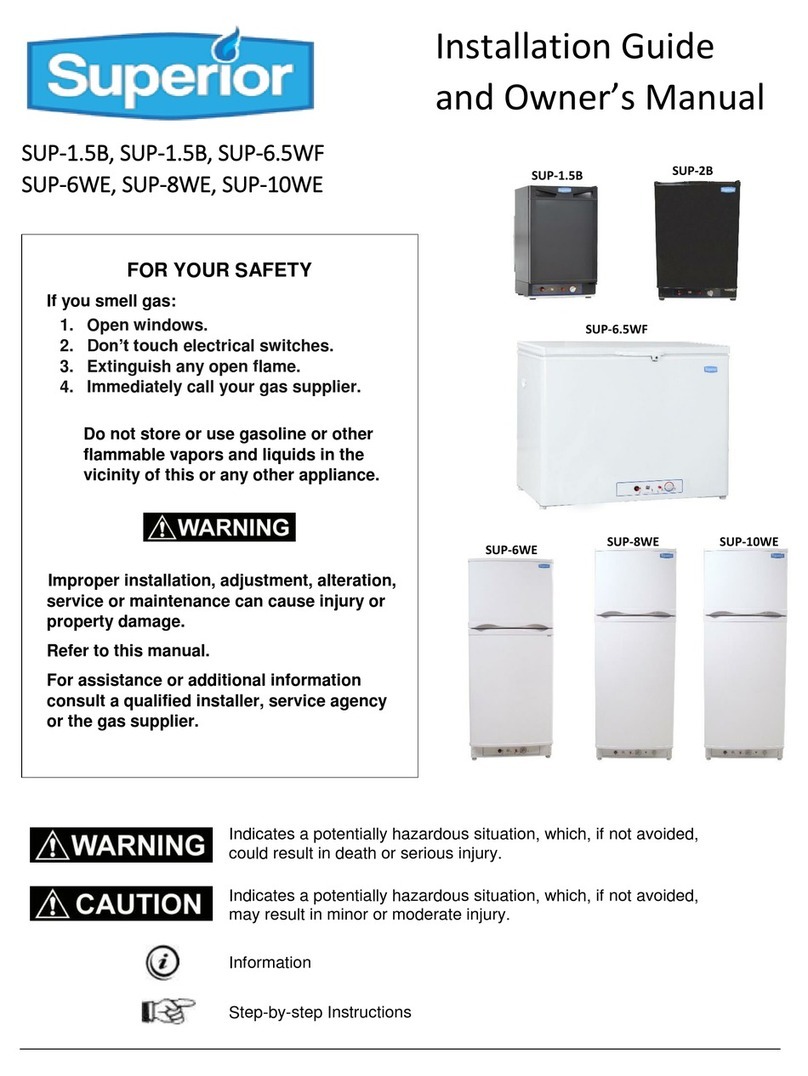 Superior SUP-1.5B Installation guide and owner's manual