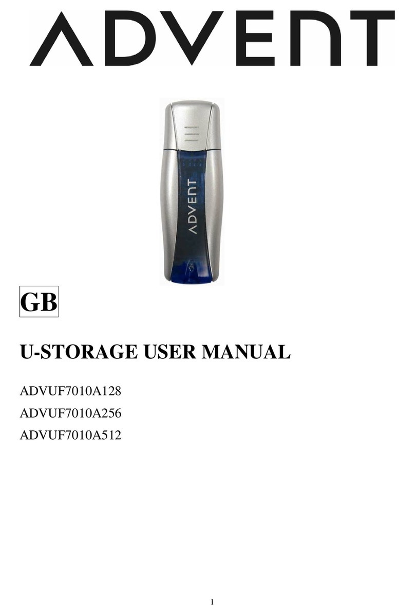Advent U-STORAGE ADVUF7010A128 user manual