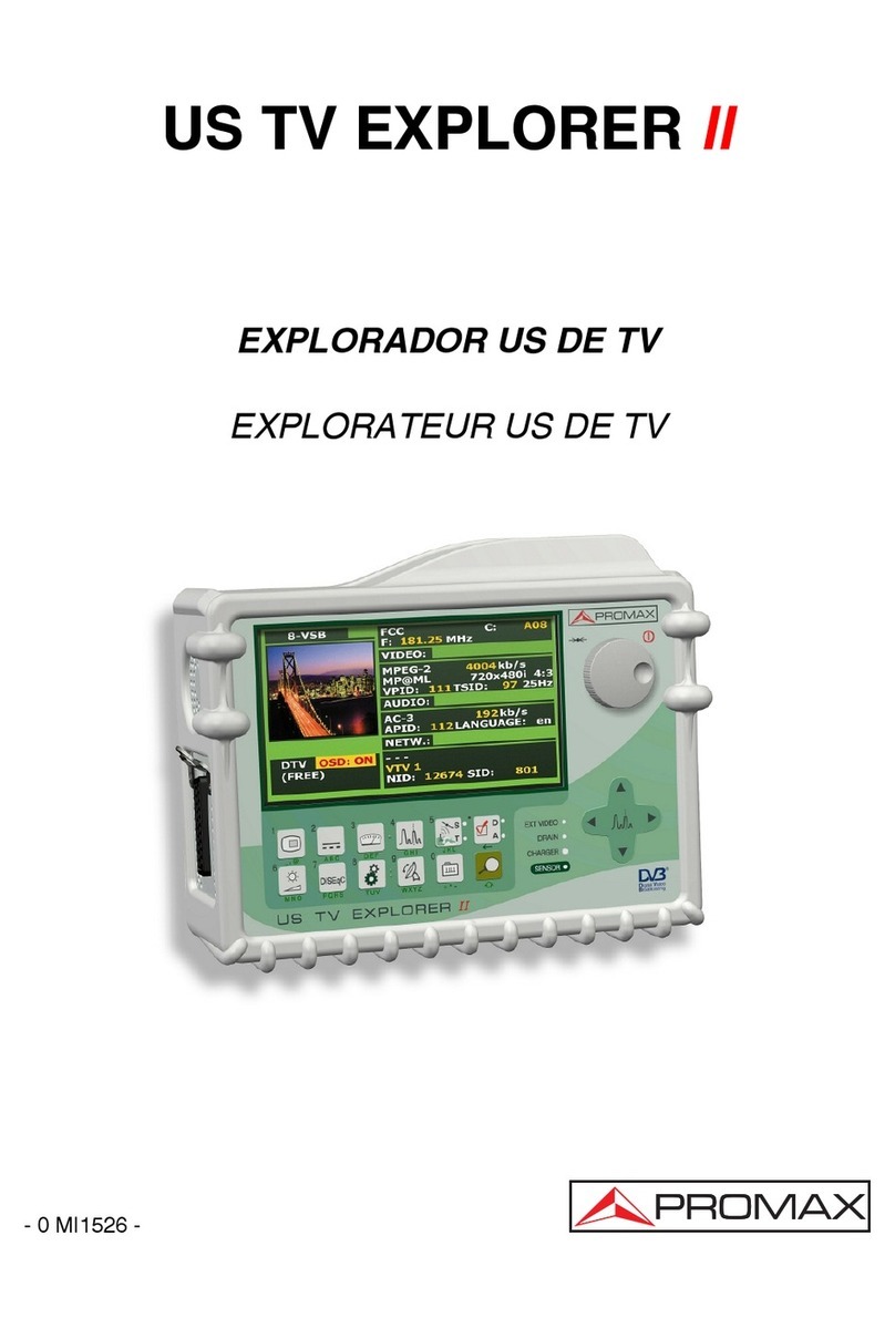 Promax US TV EXPLORER II user manual