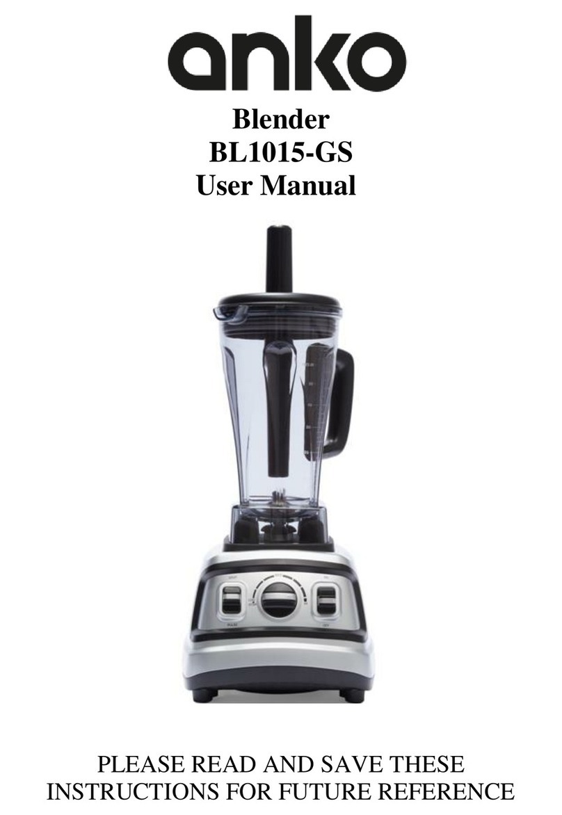 anko BL1015-GS user manual
