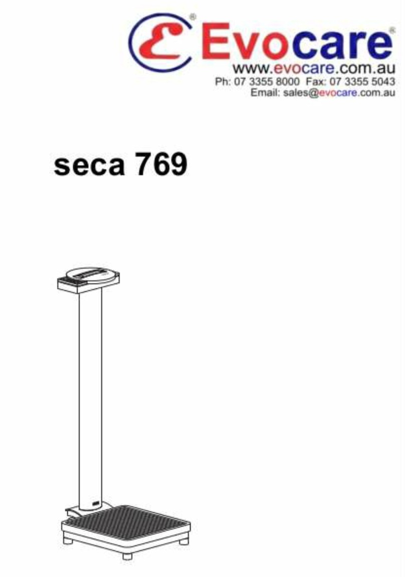 Evocare seca 769 User manual