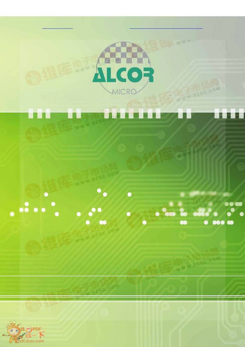 Alcor Micro AU6475 Technical reference manual