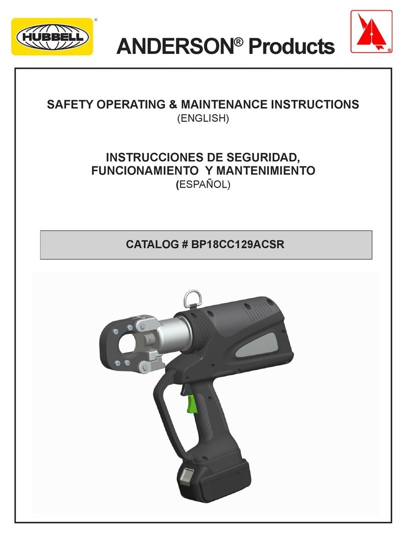 Hubbell ANDERSON BP18CC129ACSR SAFETY OPERATING & MAINTENANCE INSTRUCTIONS