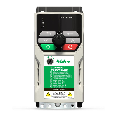 Nidec Unidrive M100 Assembly instructions