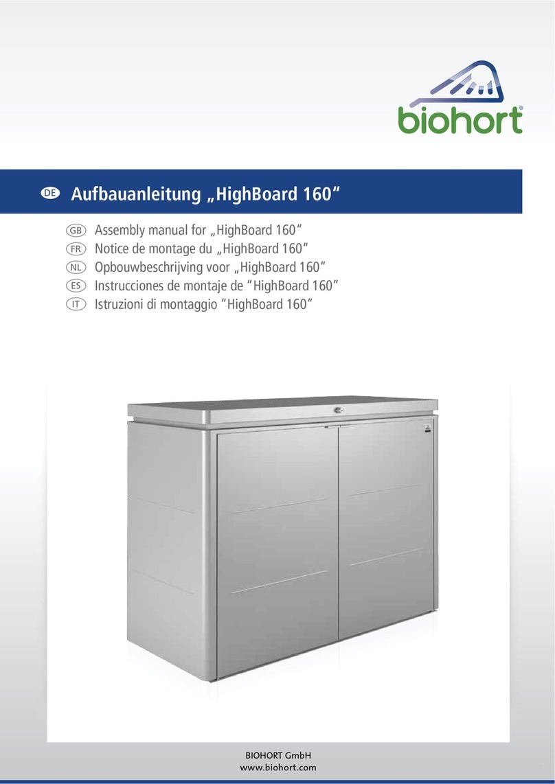 Biohort HighBoard 160 Assembly manual