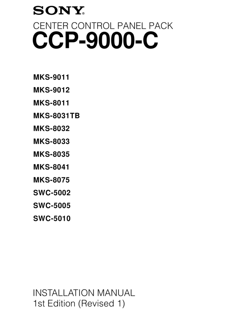 Sony CCP-9000-C installation manual