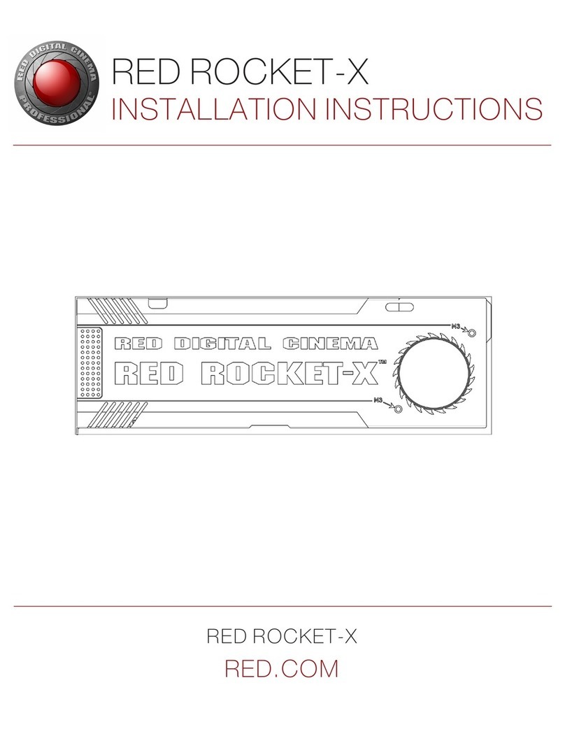 Red Digital Cinema RED ROCKET-X installation instructions