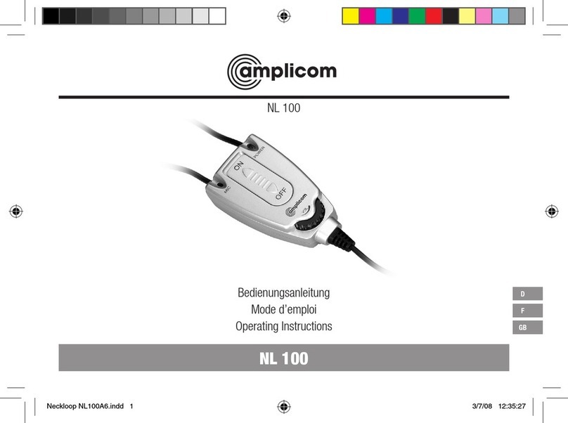 Amplicom NL 100 operating instructions