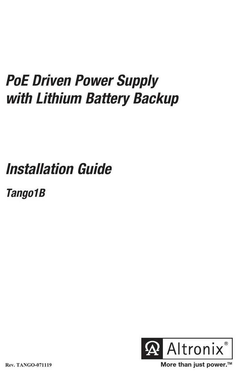 Altronix Tango1B User manual