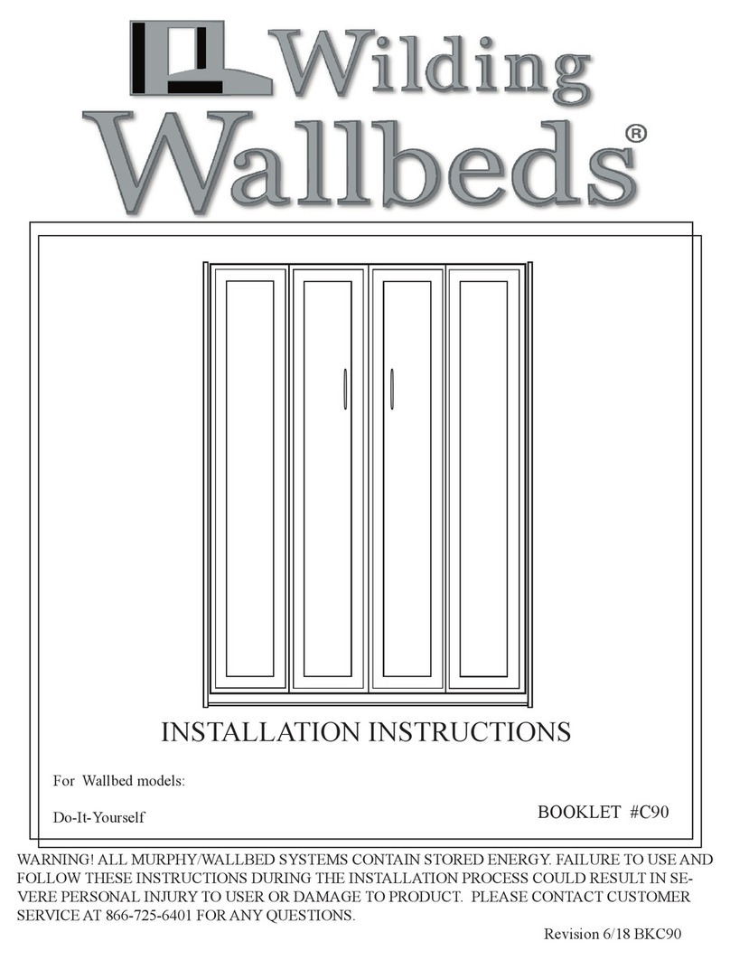 Wilding Wallbeds C90 User manual