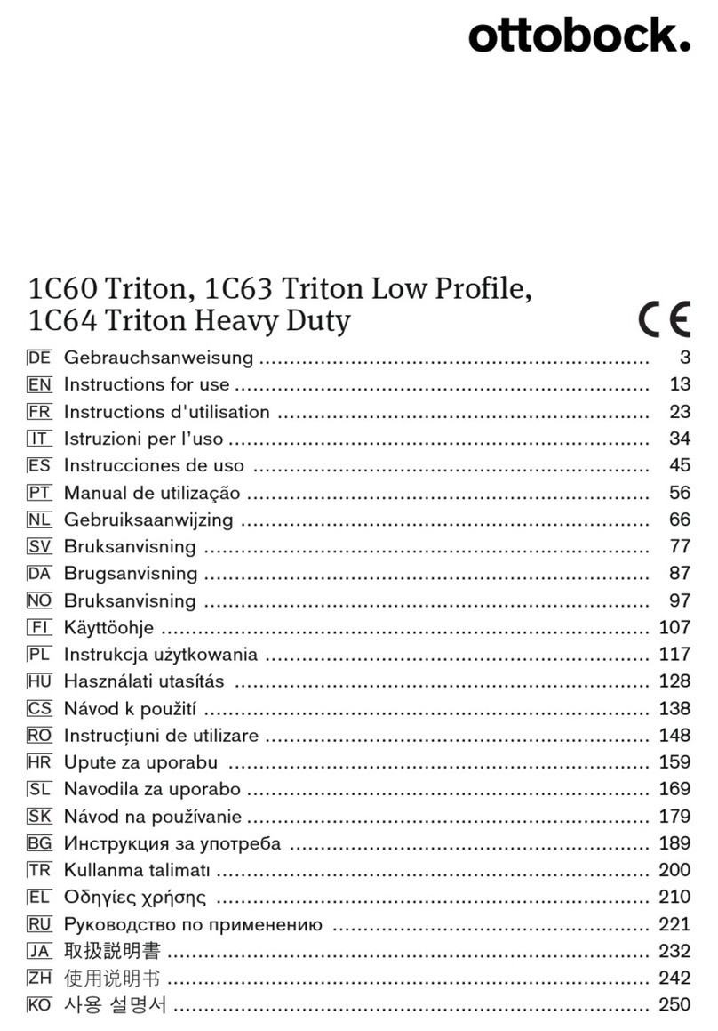 Otto Bock 1C63 Triton Low Profile Instructions for use Otto Bock 1C63 Triton Low Profile Instructions for use