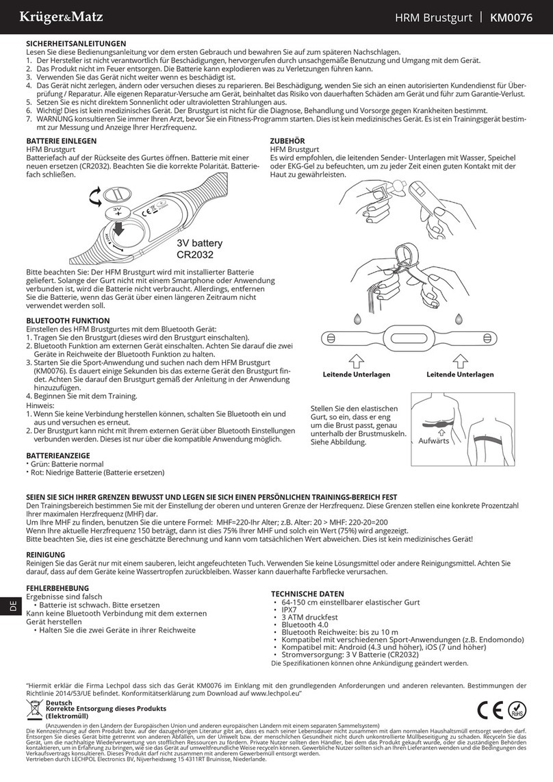 Kruger&Matz KM0076 manual