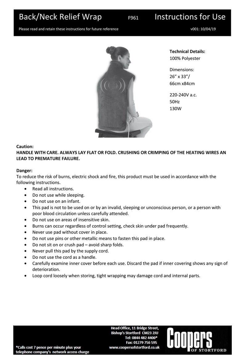 Coopers of Stortford F961 User manual