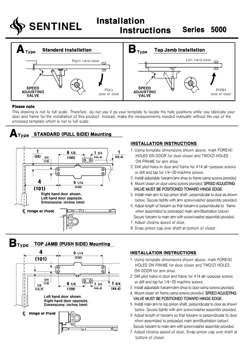 Sentinel 5000 Series User manual