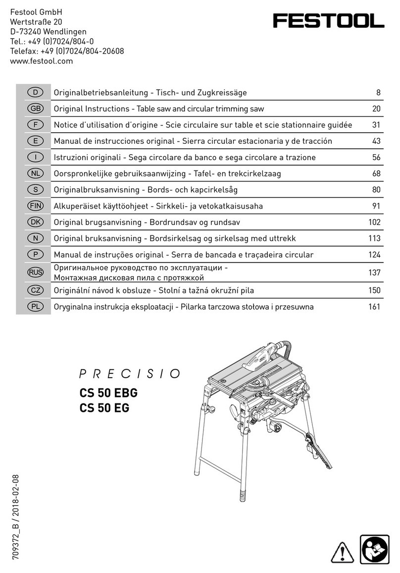 Festool PRECISIO CS 50 EG Original instructions