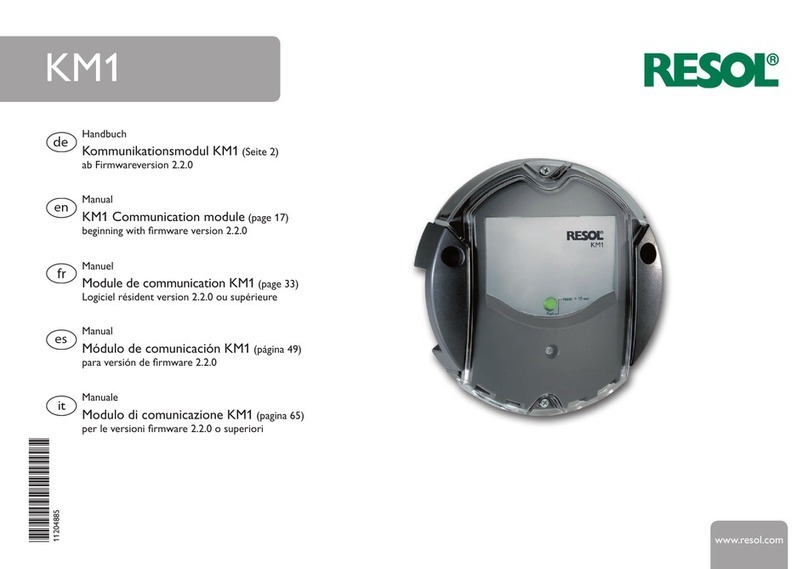 Resol KM1 manual Resol KM1 manual