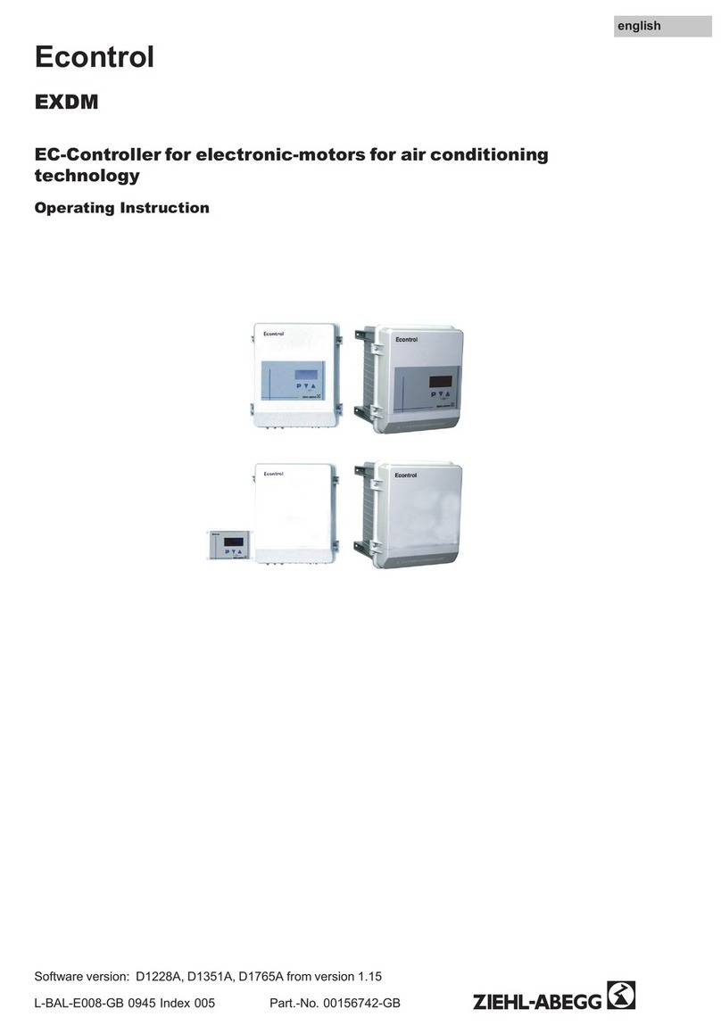 ZIEHL-ABEGG Econtrol EXDM Operating	 instruction