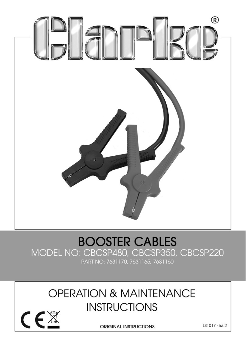 Clarke CBCSP480 Operation & maintenance instructions