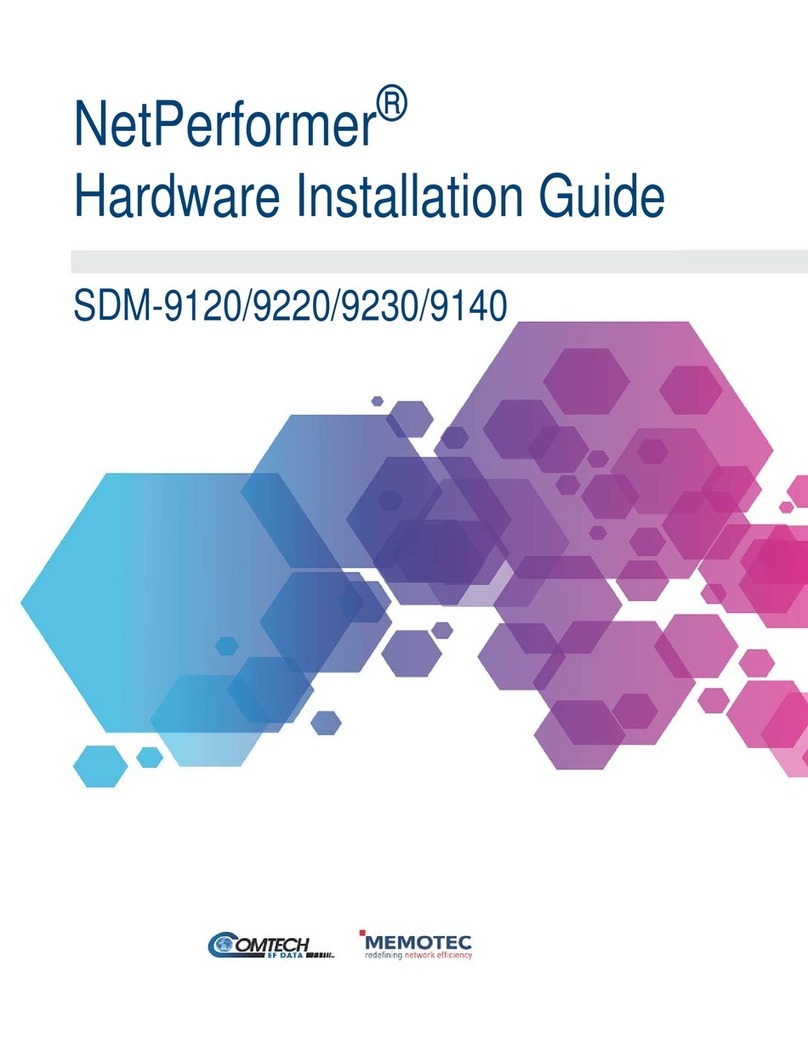 Memotec NetPerformer SDM-9220 Series Manual