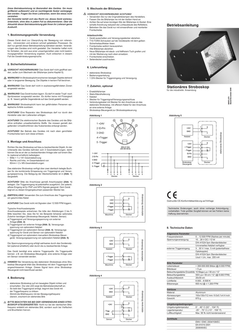 RHEINTACHO RT STROBE 3000 operating instructions
