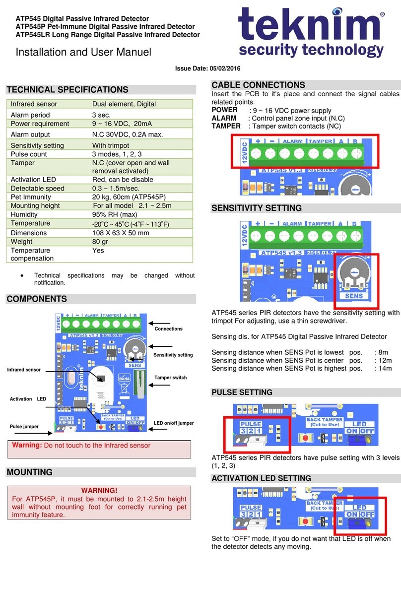 Teknim ATP545 User manual