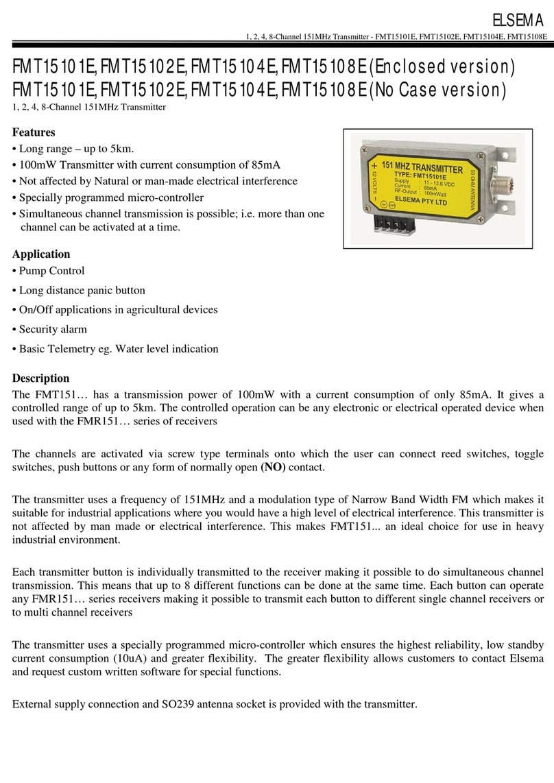 Elsema FMT15101E manual