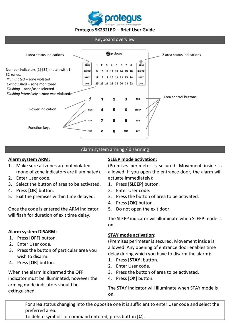 Protegus SK232LED User manual
