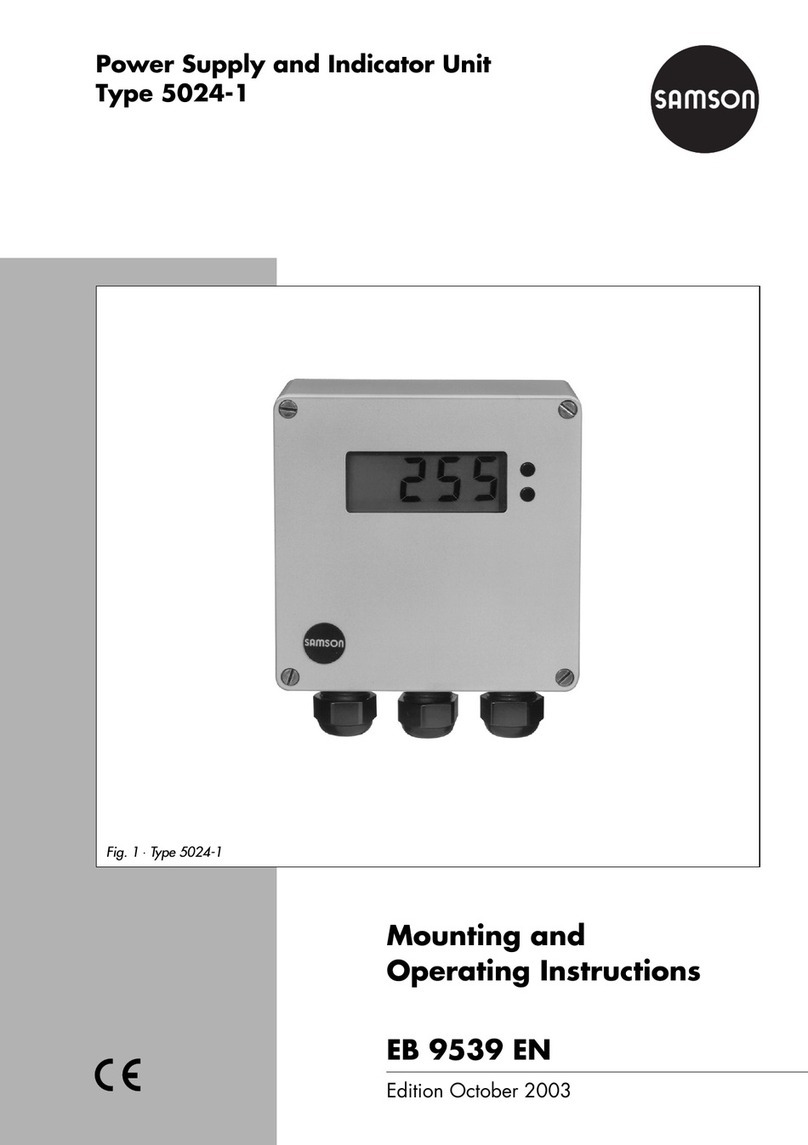 Samson 5024-1 Series Mounting and operating instructions