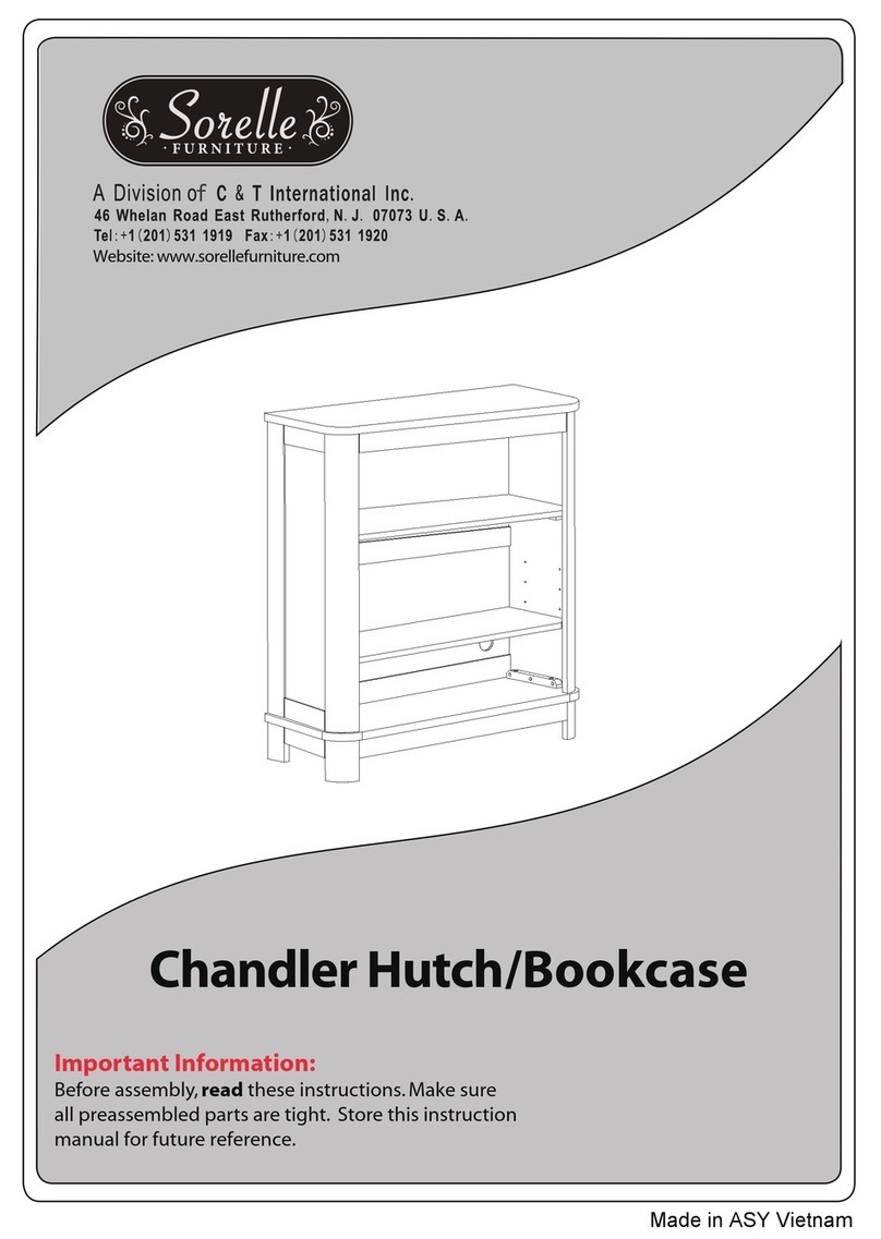 Sorelle Chandler Hutch Assembly manual Sorelle Chandler Hutch Assembly manual