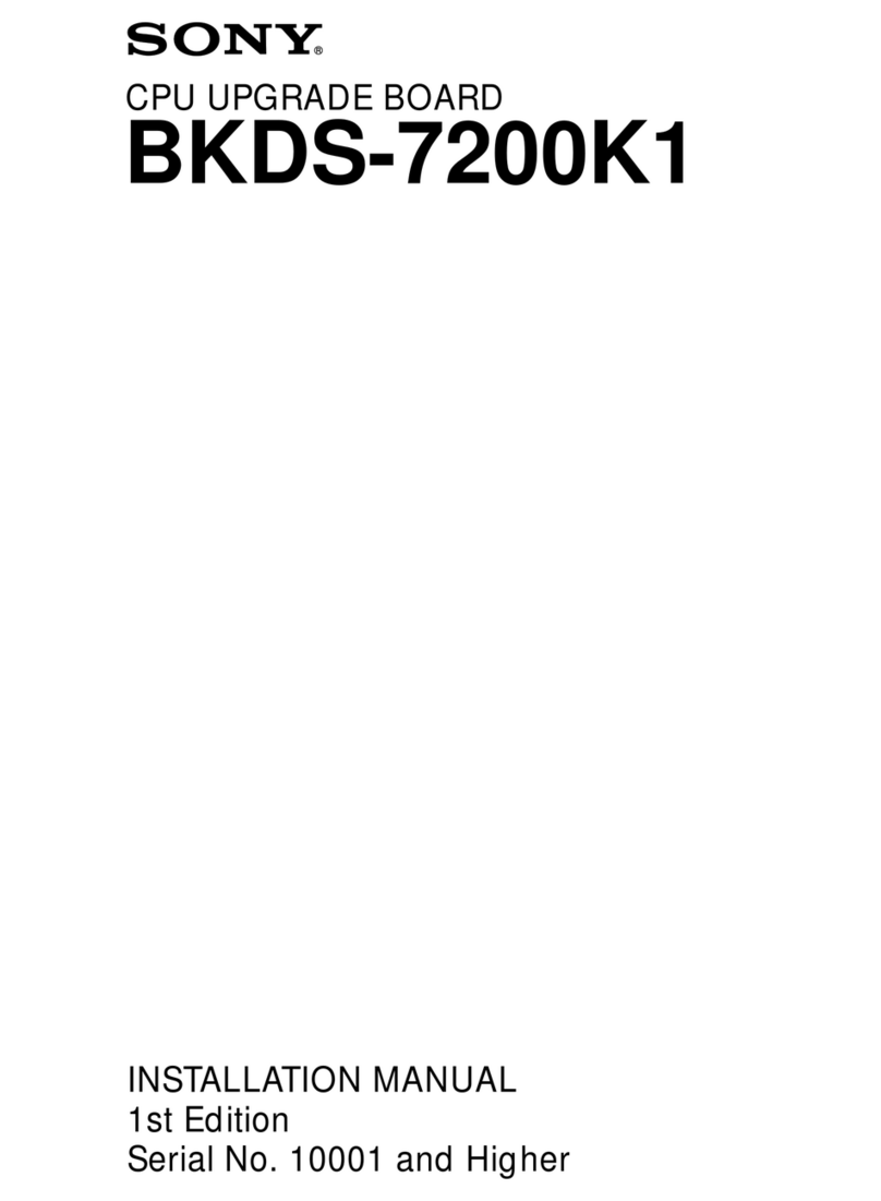 Sony BKDS-7200K1 User manual