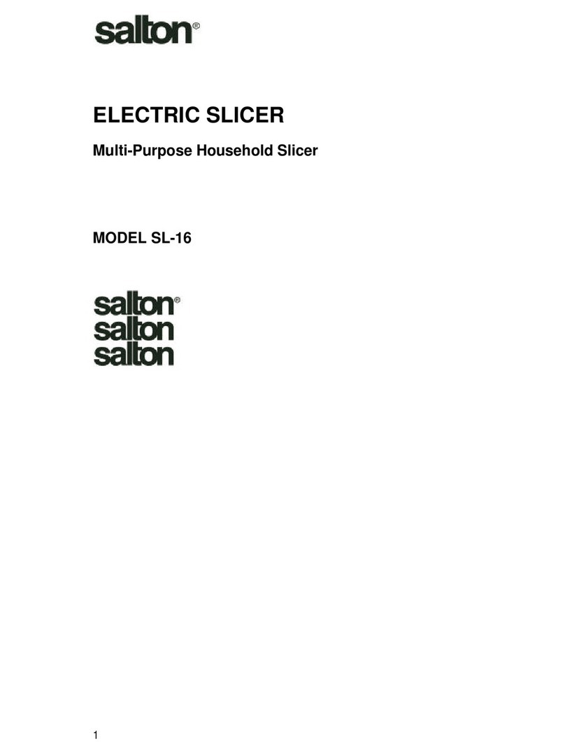 Salton SL-16 User manual Salton SL-16 User manual
