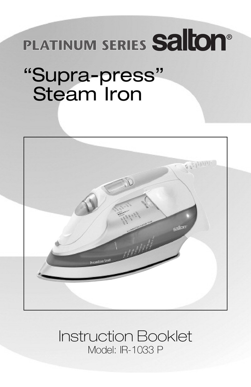 Salton Platinum Series User manual