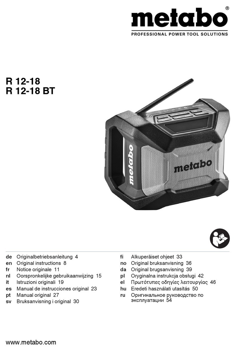 Metabo R 12-18 Original instructions