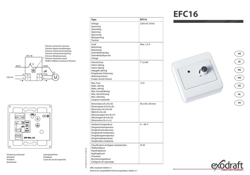 Exodraft EFC16 User manual