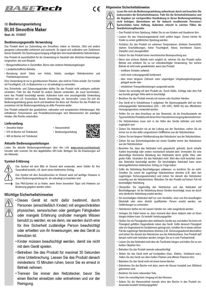 BASETech BL05 operating instructions